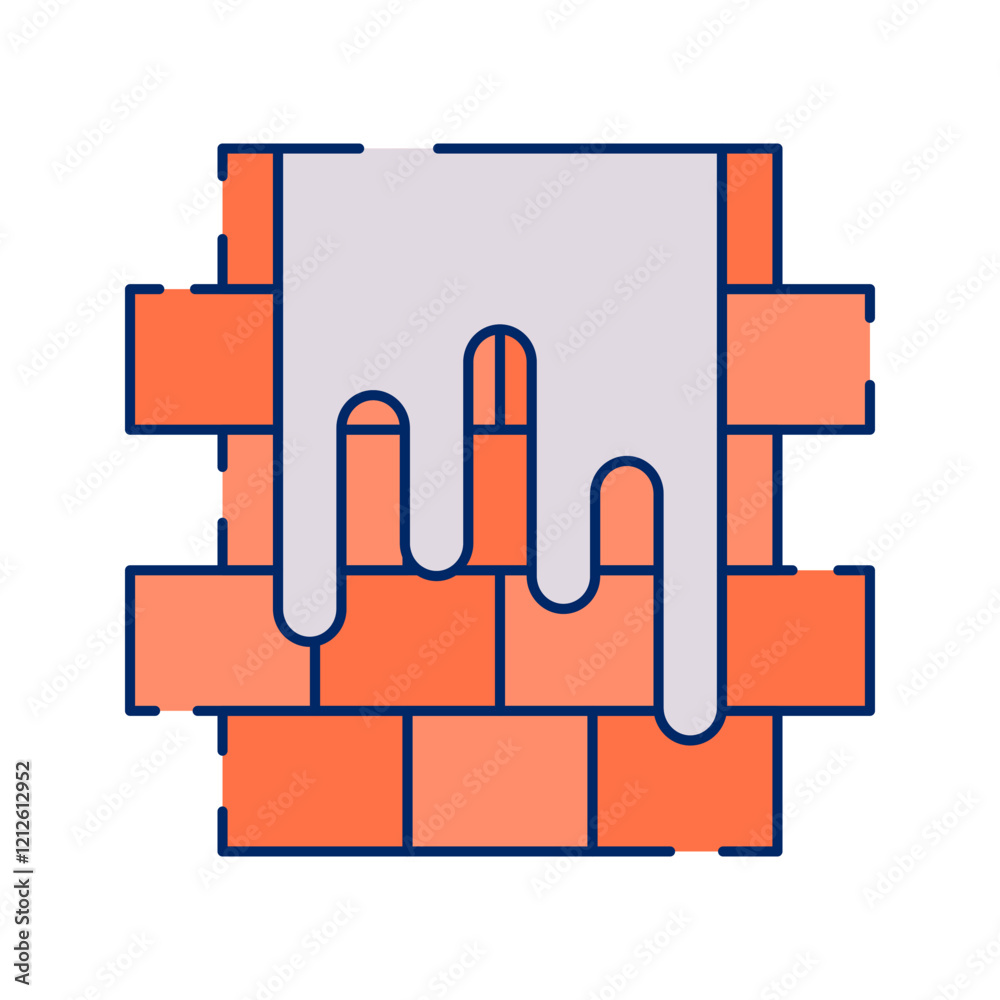 Represents masonry work, fundamental for building walls and structures. Represents masonry work, fundamental for building walls and structures.