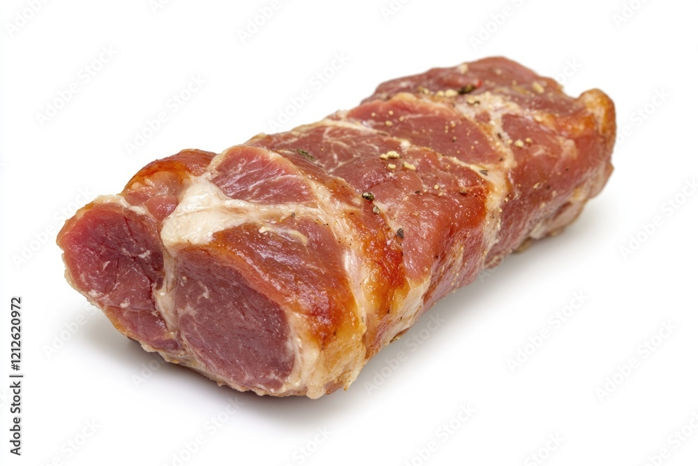 Close-up of raw meat on a white surface Close-up of raw meat on a white surface