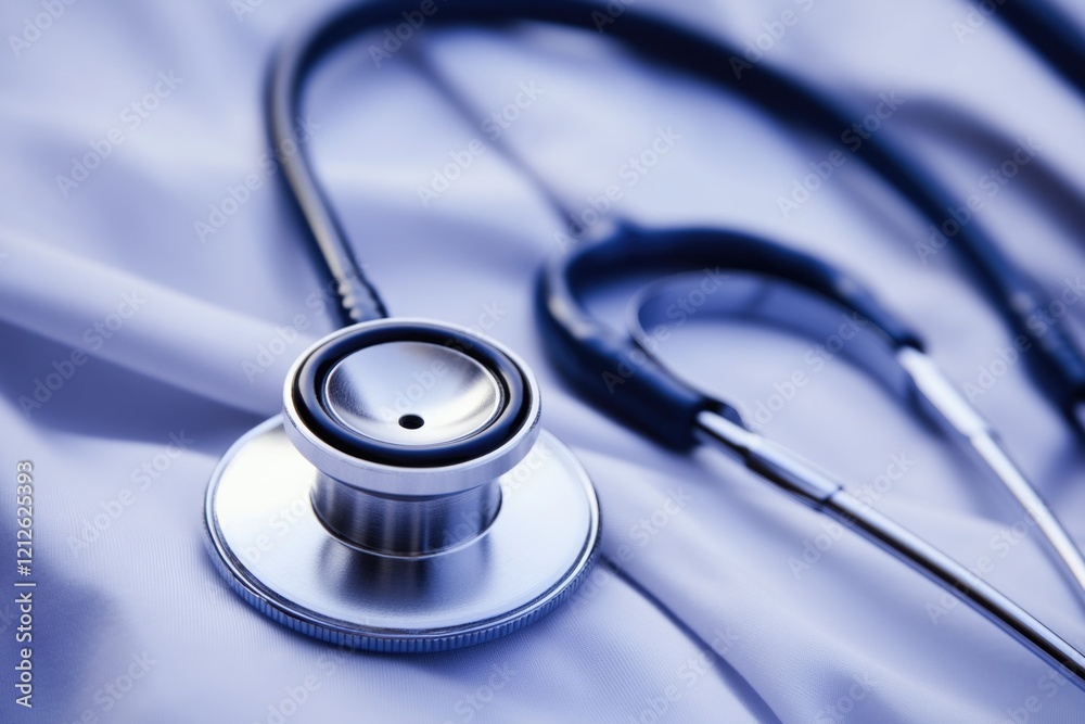 Medical equipment on a hospital bed, ideal for medical or healthcare contexts Medical equipment on a hospital bed, ideal for medical or healthcare contexts