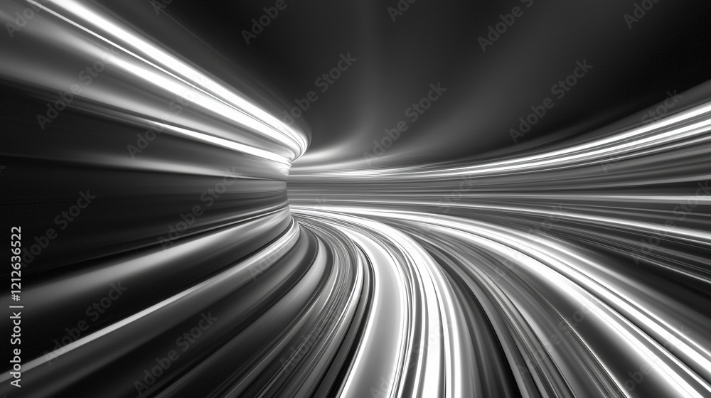 Abstract lines create dynamic sense of movement in light gray background, evoking feeling of speed and fluidity Abstract lines create dynamic sense of movement in light gray background, evoking feeling of speed and fluidity