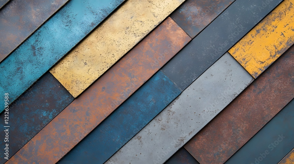 Layered Metallic Textures Forming Abstract Industrial Patterns Layered Metallic Textures Forming Abstract Industrial Patterns