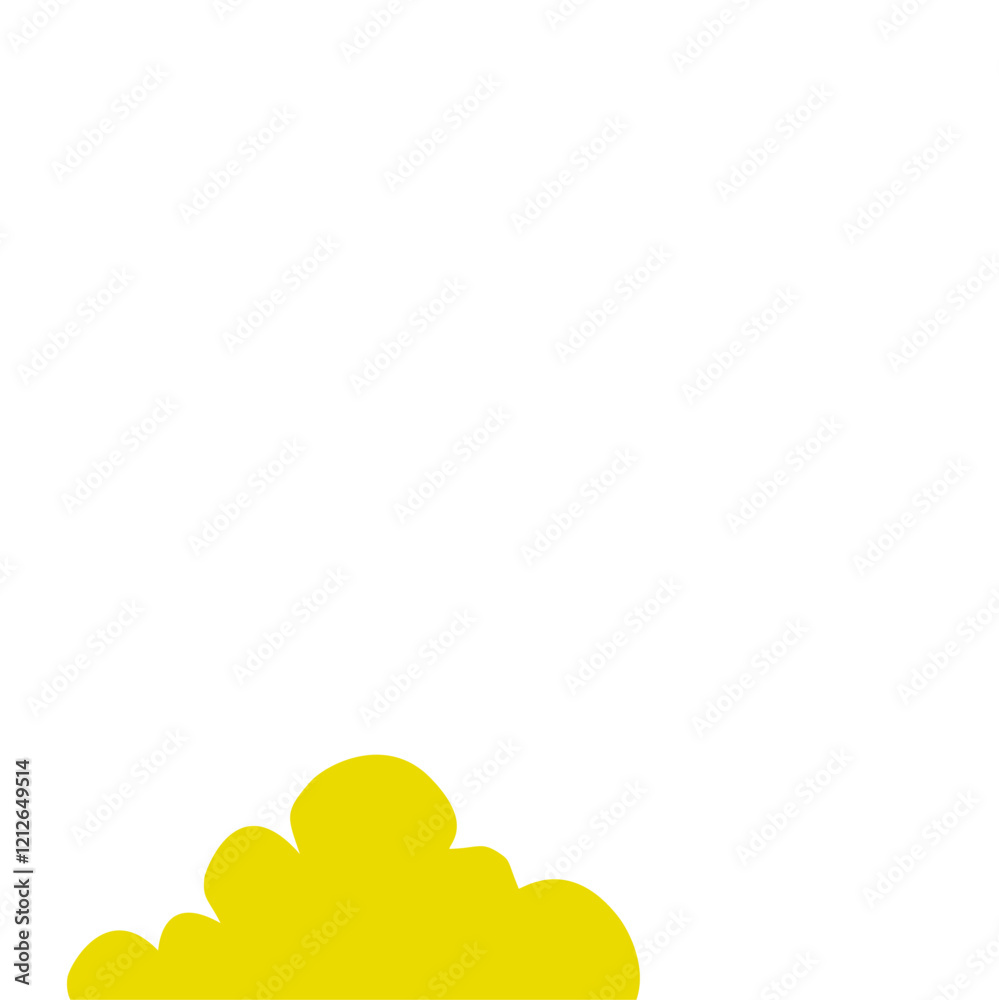Yellow Cloud Vector Illustration Yellow Cloud Vector Illustration
