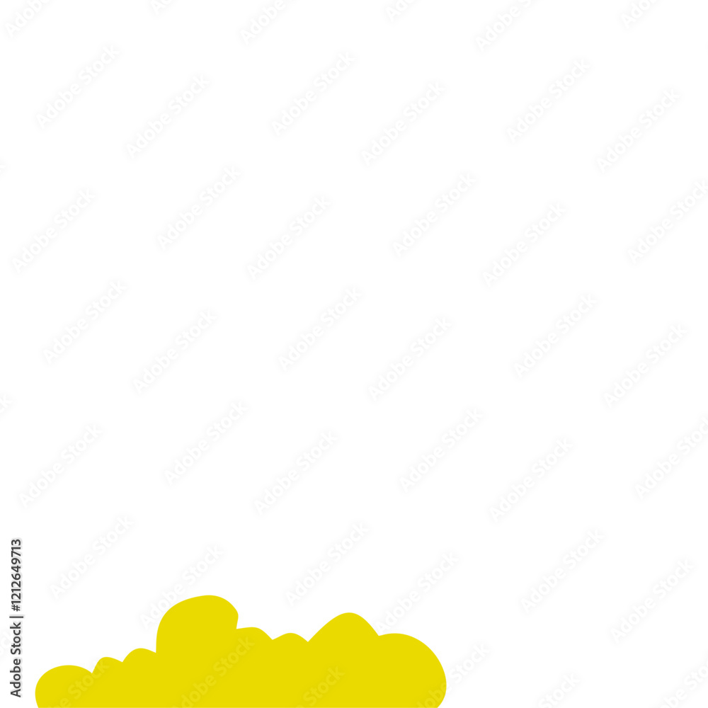 Yellow Cloud Vector Illustration Yellow Cloud Vector Illustration