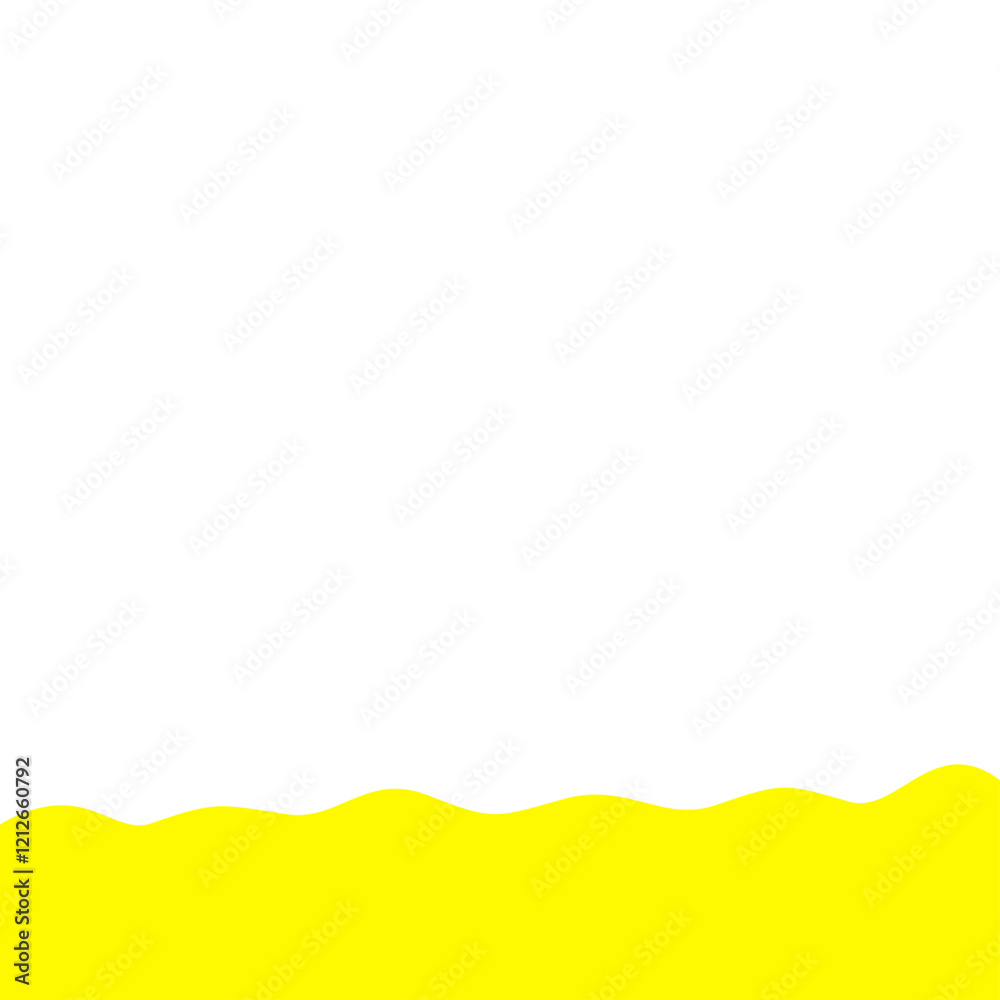 Obraz premium Yellow Bottom Border