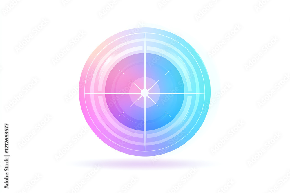 A vibrant circular gradient design featuring soft pink and blue hues, ideal for digital projects and modern graphic elements. A vibrant circular gradient design featuring soft pink and blue hues, ideal for digital projects and modern graphic elements.