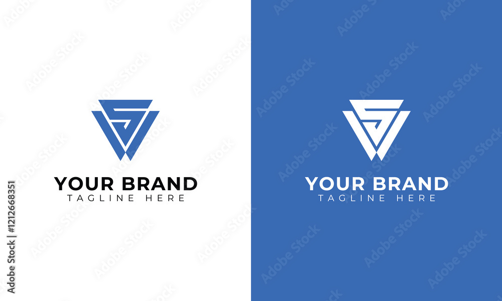 VS SV Initial logo template vector VS SV Initial logo template vector