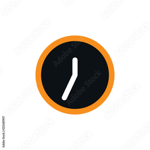 Clock icon in trendy flat style isolated on background. Clock icon page symbol for your web site design Clock icon logo, app, UI. Clock icon Vector illustration, EPS10.