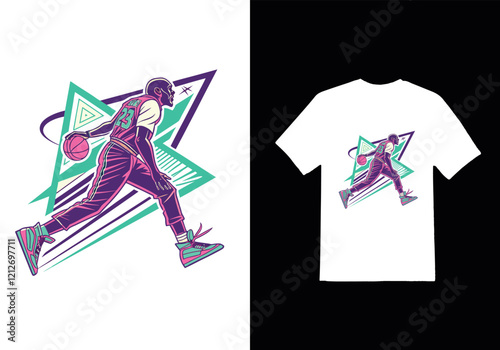 Color-Pop Basketball Design