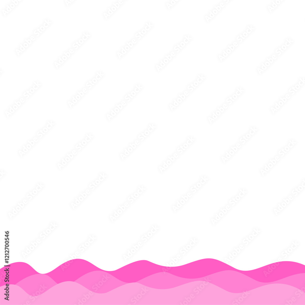 Valentine's Bottom Wave Border Valentine's Bottom Wave Border