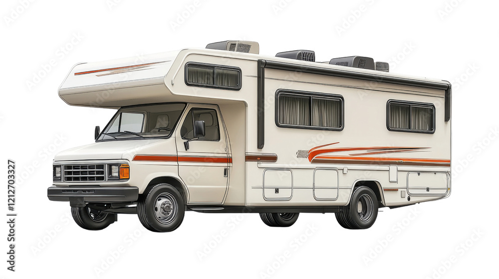 camper van isolated on white background camper van isolated on white background