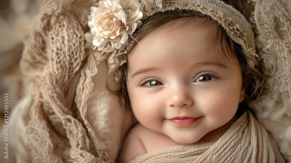 a parent holding a newborn, gentle smile and soft background, capturing the beauty and serenity of early parenting a parent holding a newborn, gentle smile and soft background, capturing the beauty and serenity of early parenting