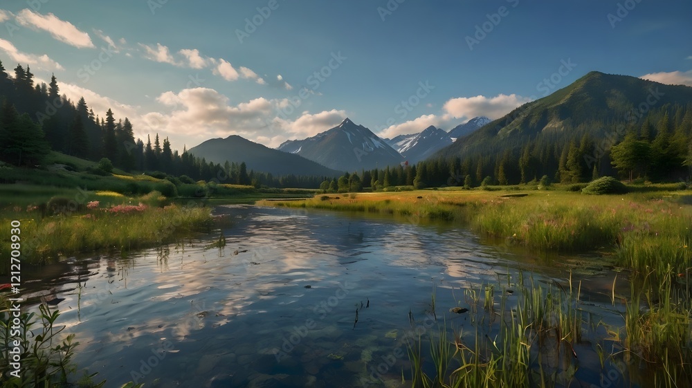 lake in the mountains