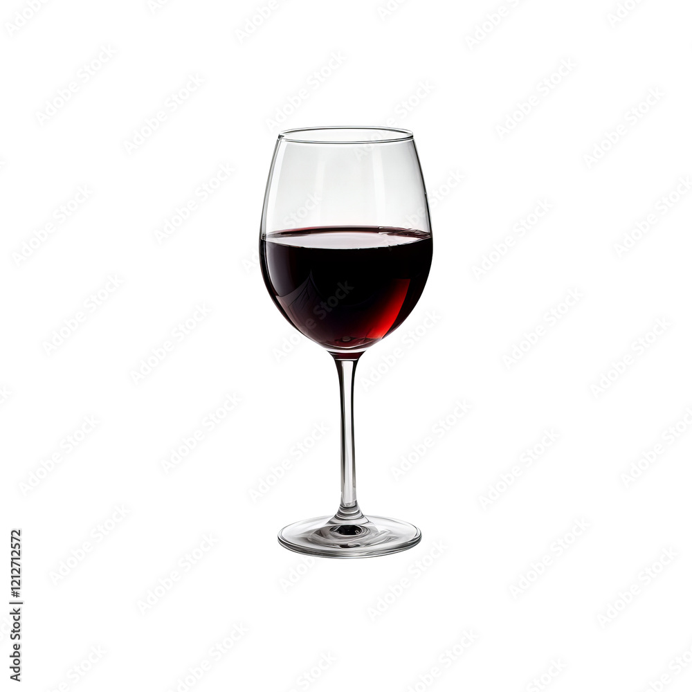 Elegant Wine Glass: A sophisticated stemmed glass filled with rich, red wine, showcasing the drink's inviting color and clarity. Capturing a moment of refinement and indulgence. Elegant Wine Glass: A sophisticated stemmed glass filled with rich, red wine, showcasing the drink's inviting color and clarity. Capturing a moment of refinement and indulgence.