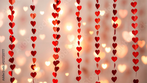 red and white confetti