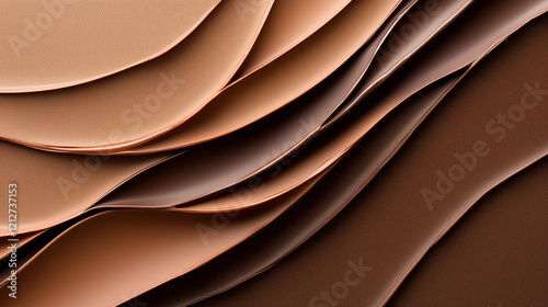 Layers of Rich Chocolate Hues Create an Inviting Visual Texture