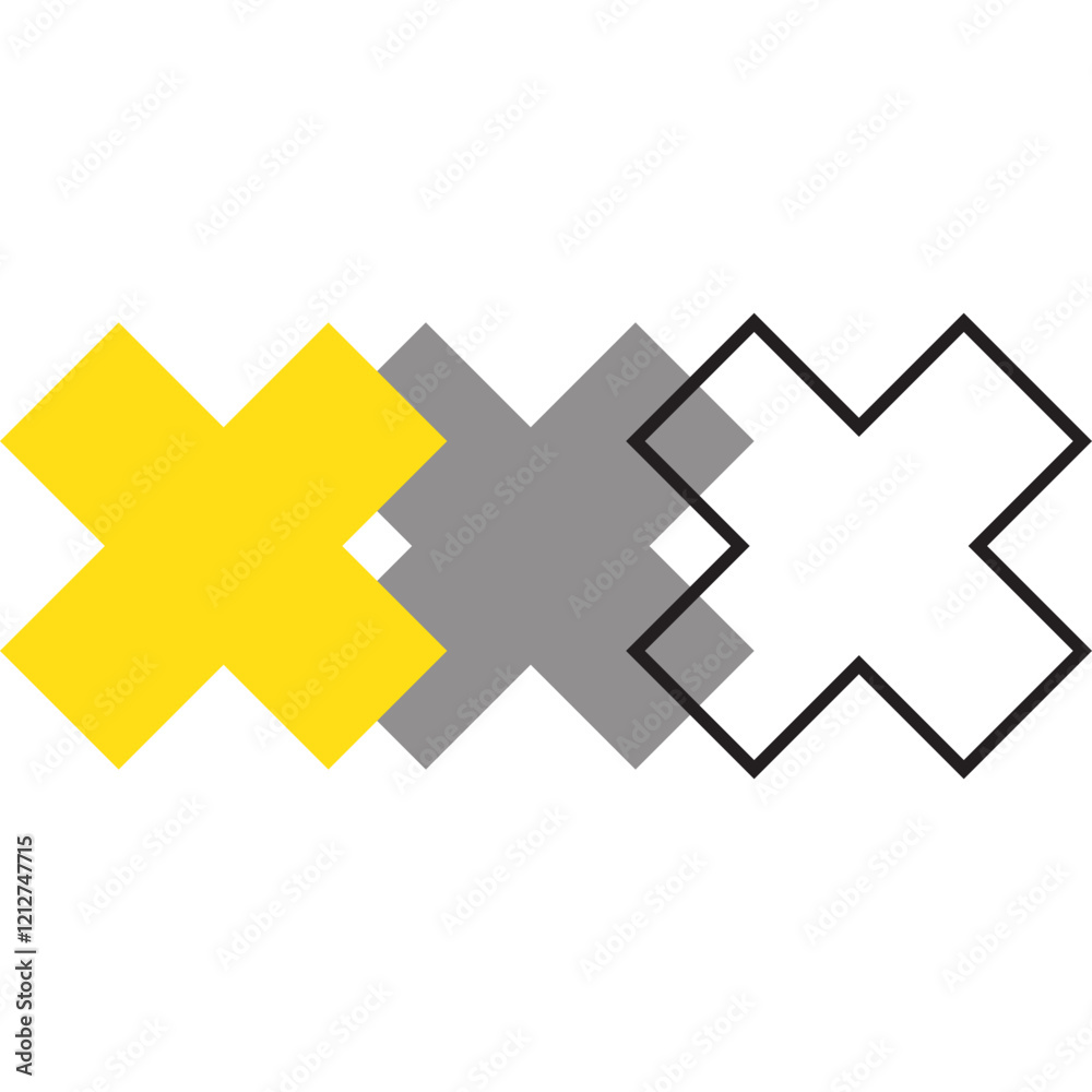 Obraz premium modern geometric memphis