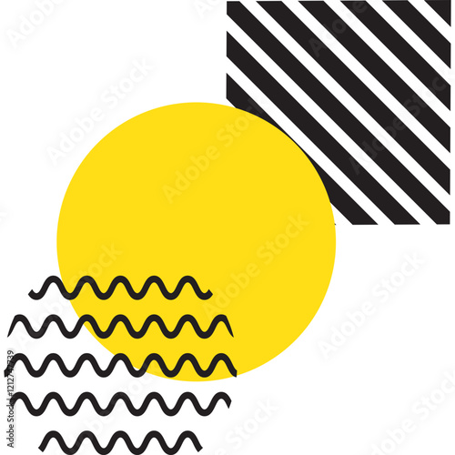 modern geometric memphis