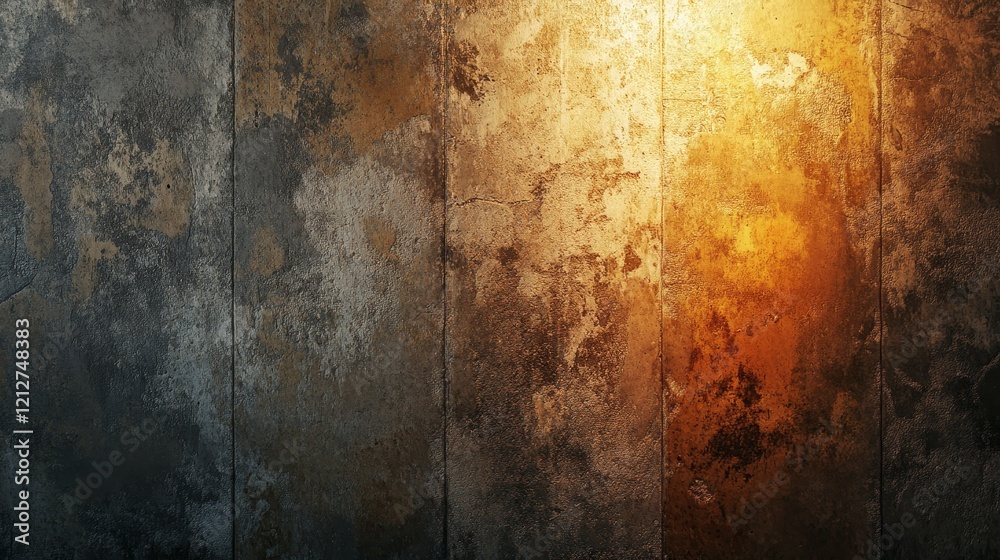 Obraz premium A wall with a lot of cracks and holes