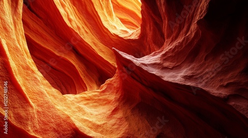 A large orange rock formation with a lot of texture