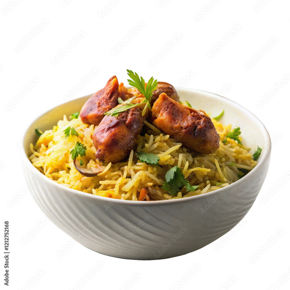 Biriyani Illustration with Aromatic Spices and Basmati Rice on Transparent Background Biriyani Illustration with Aromatic Spices and Basmati Rice on Transparent Background