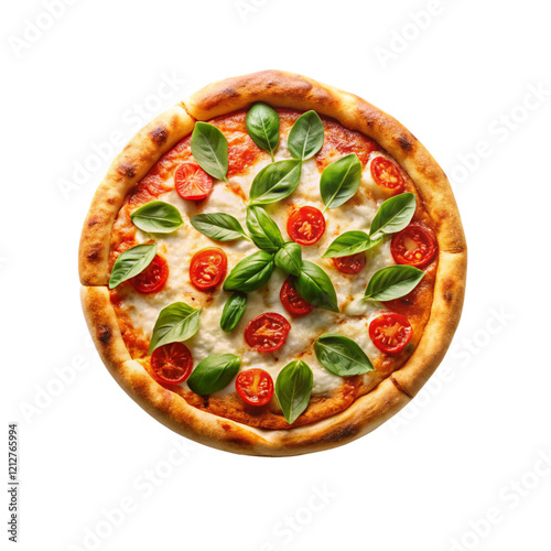 Delicious Pizza Slice Design with Transparent Background