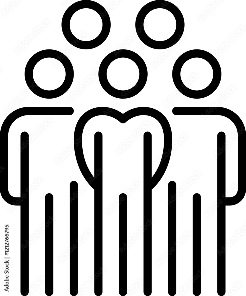 people icon teamwork, business people,heart, group people icon teamwork, business people,heart, group