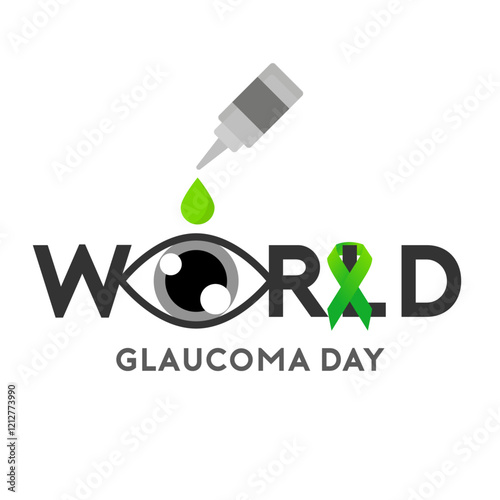 world glaucoma day illustrator vector