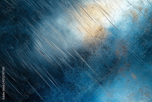 Brushed metal texture background with a polished finish reflecting light