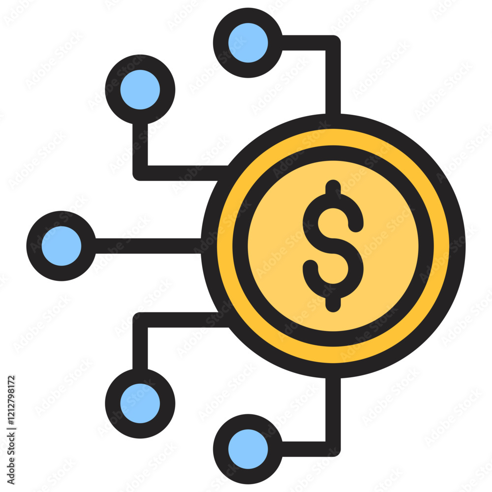 Digital Money Icon Element For Design Digital Money Icon Element For Design