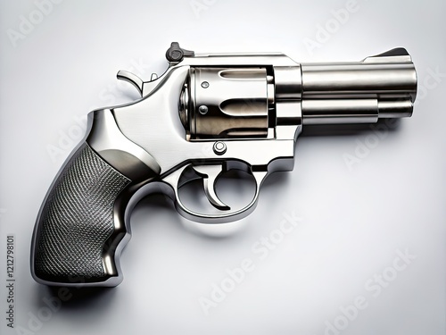 Minimalist 38 Special Revolver, Stainless Steel, Photography photo
