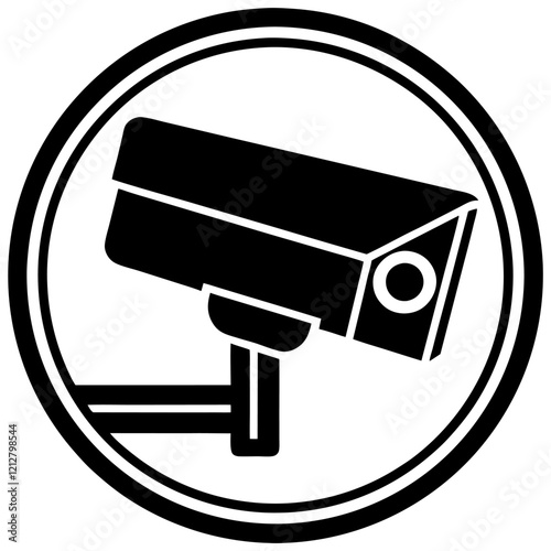 security camera isolated on white