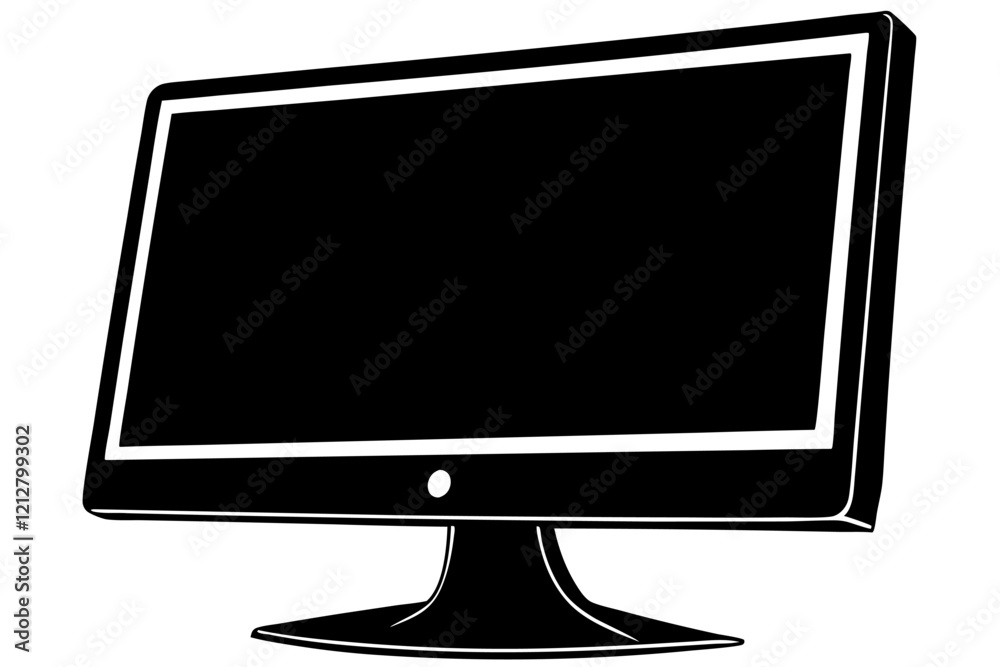 lcd monitor isolated on white background lcd monitor isolated on white background