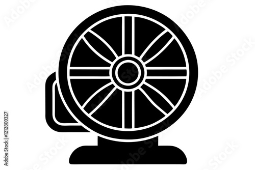 fan isolated on white background