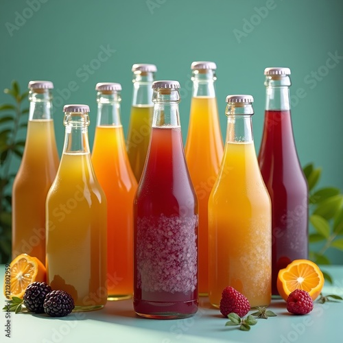 A refreshing drink made from fermented fruit juice, typically served chilled