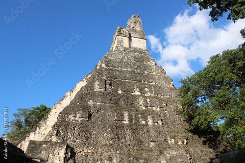 Tikal archaeological complex, UNESCO world heritage Mayan ruins in El Peten, Guatemala.