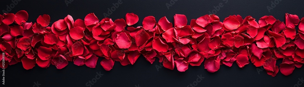 Beautiful red rose petals arranged elegantly on a dark background. Beautiful red rose petals arranged elegantly on a dark background.