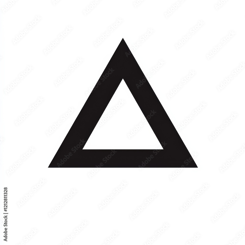 Inverted Triangle Icon. Symbol of Geometric Shape in Downward Direction Inverted Triangle Icon. Symbol of Geometric Shape in Downward Direction