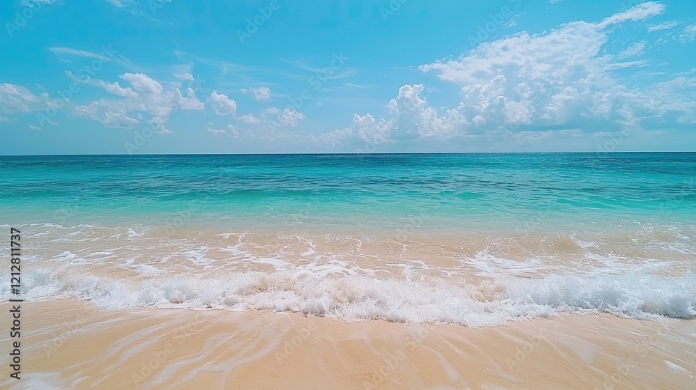 Relaxing beach waves tropical paradise nature Relaxing beach waves tropical paradise nature