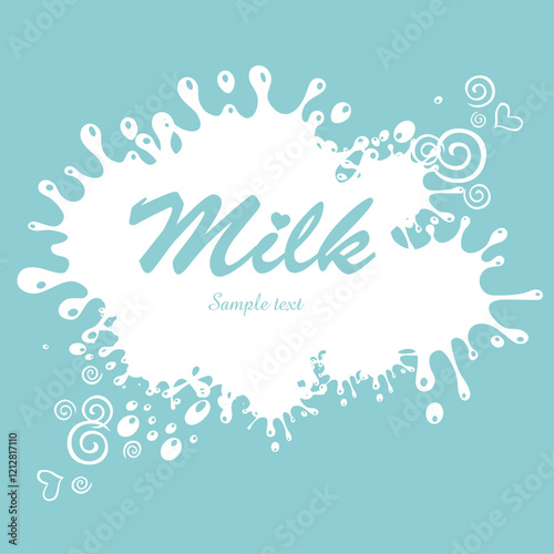 Milk. Vector illustration