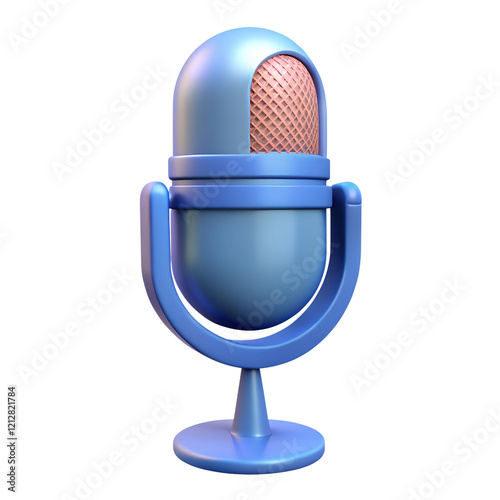 microphone icon on white background