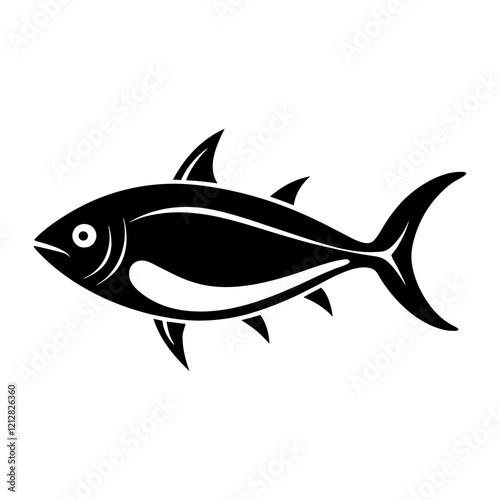 tuna fish isolated on white background