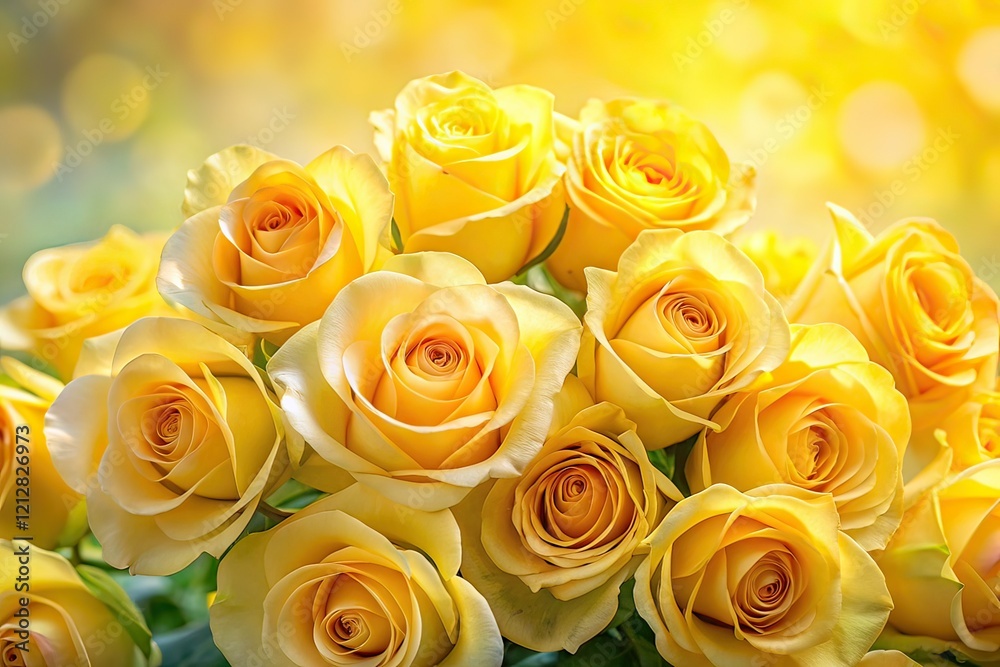 Pastel Yellow Rose Bouquet, Soft Portrait Photography Pastel Yellow Rose Bouquet, Soft Portrait Photography