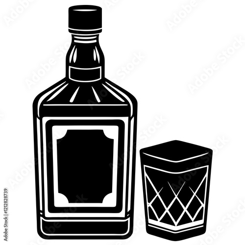 bottle and glass