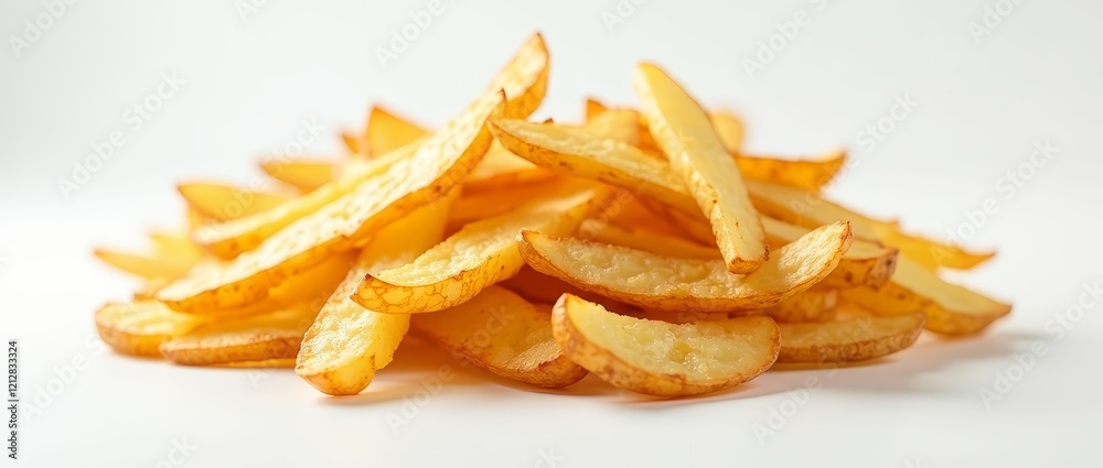 Fototapeta premium Golden brown and crispy, a popular snack food