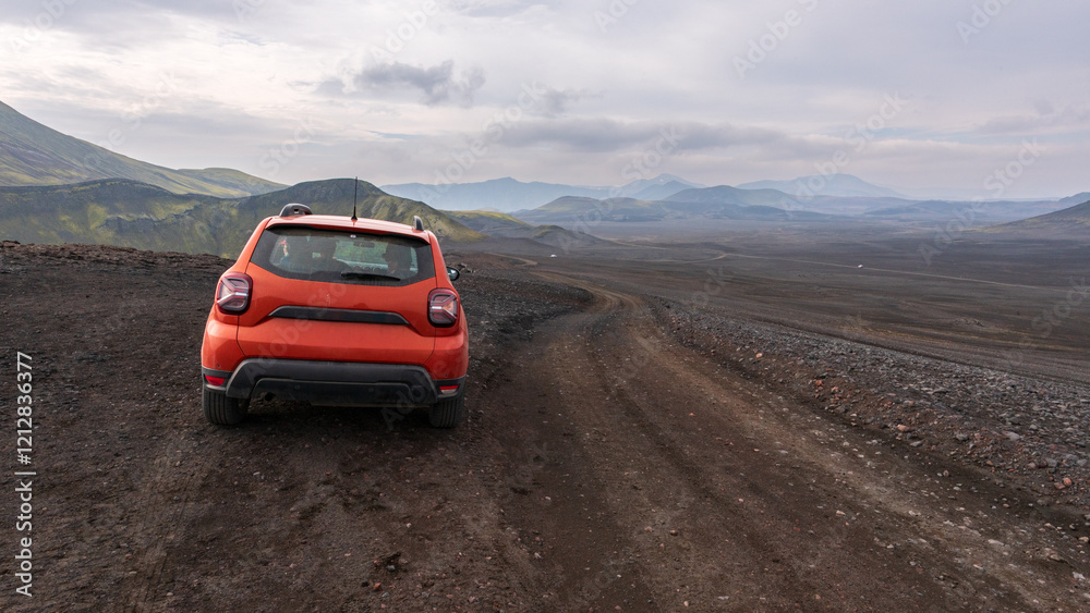 Fototapeta premium Scenic photos of islandic road trip