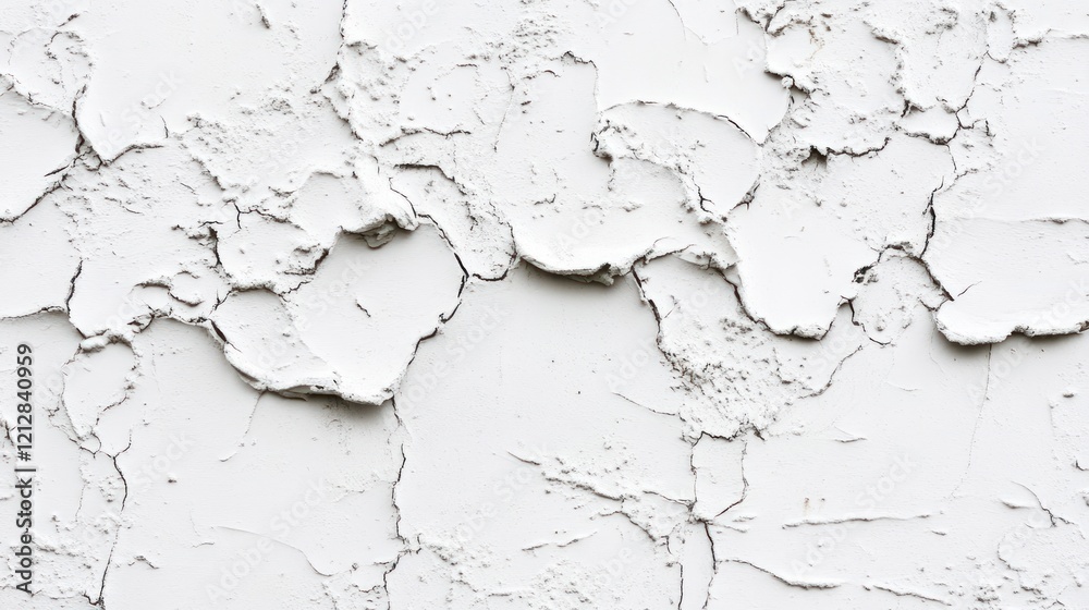 Obraz premium Cracked stucco wall texture, exterior, background, design