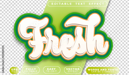 Fresh Organic Pure Healthy Fully Editable Vector Text File