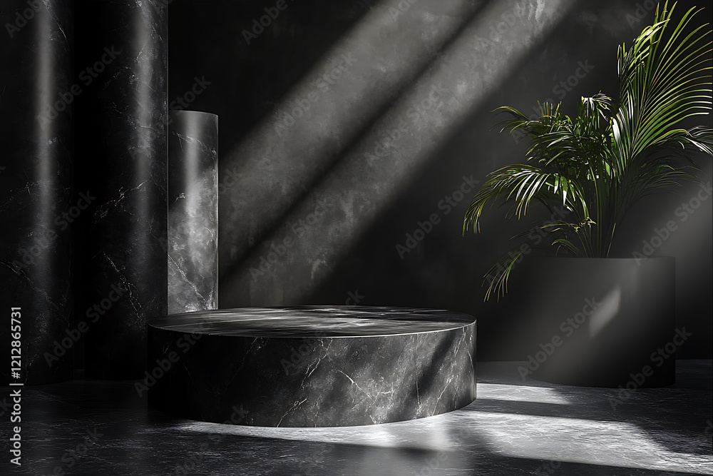 Shadowed Elegance A Dark, Moody Interior with Luxurious Minimalist Design Shadowed Elegance A Dark, Moody Interior with Luxurious Minimalist Design