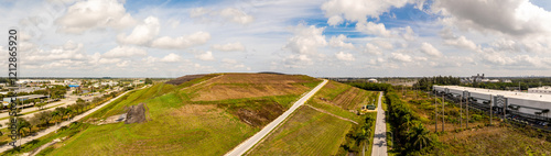 Aerial photo of a landfill Davie Florida 2025