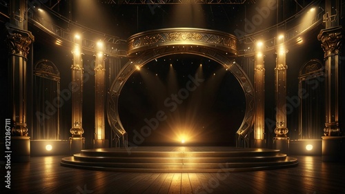 illuminated luxury stage